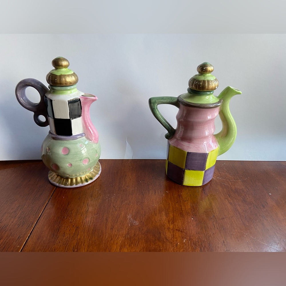 Vintage CBK LtD 1998 Mini Decorative Teapots.
